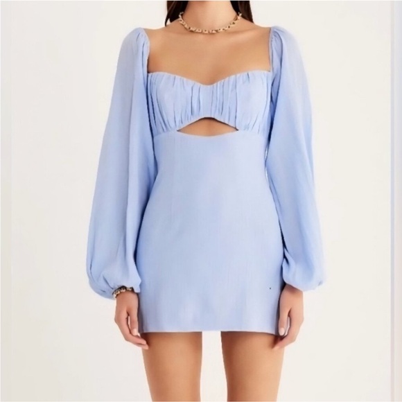 Rumer The Label Camille Mini Dress Blue - Picture 1 of 7
